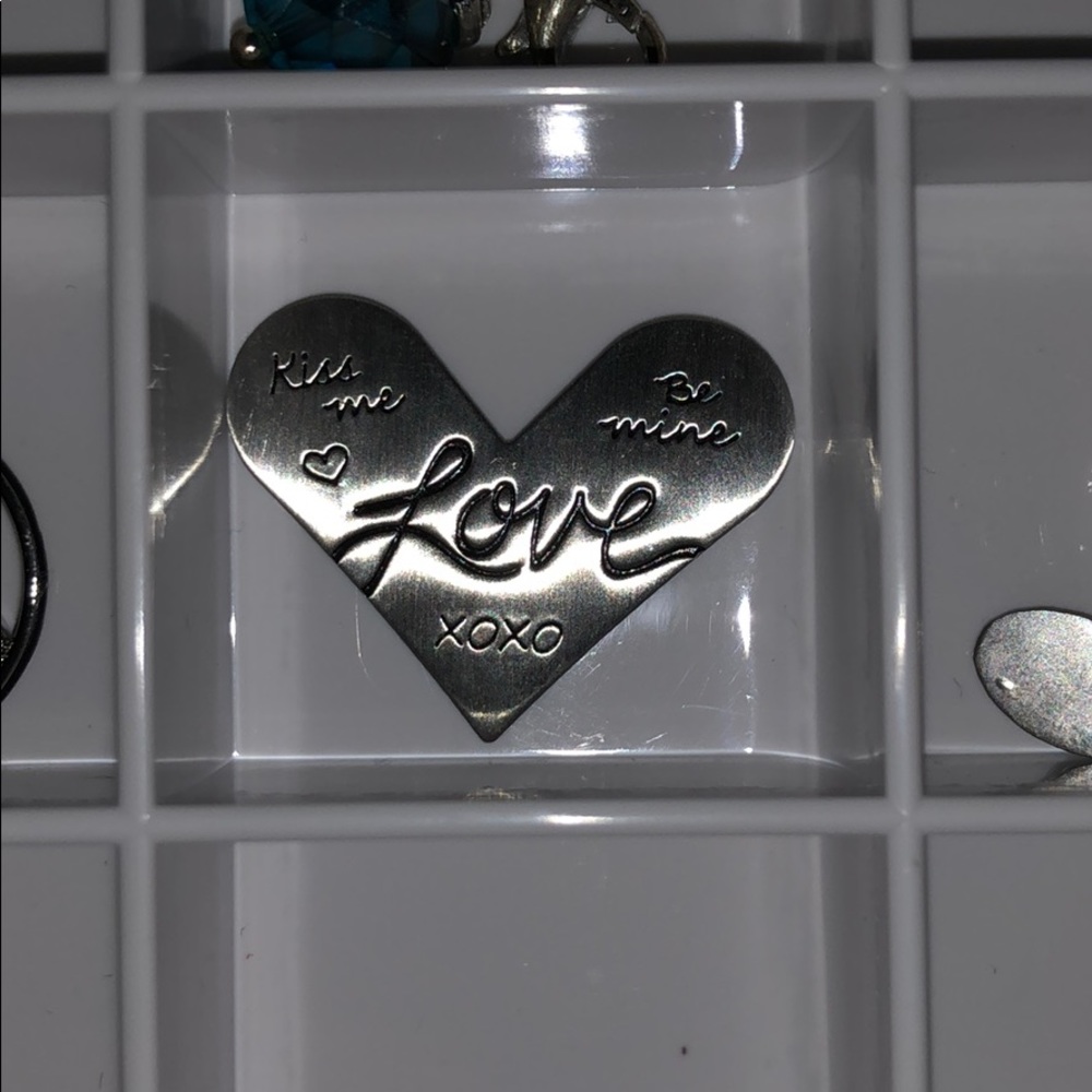 Origami Owl Large Heart Shaped Locket Plate
